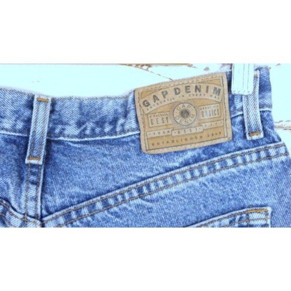 Vintage Gap light blue faded wash high waisted tapered leg jeans - Picture 5 of 7